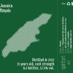 Rhum Jamaica Hmpdn 2012 11 ans 57,5%