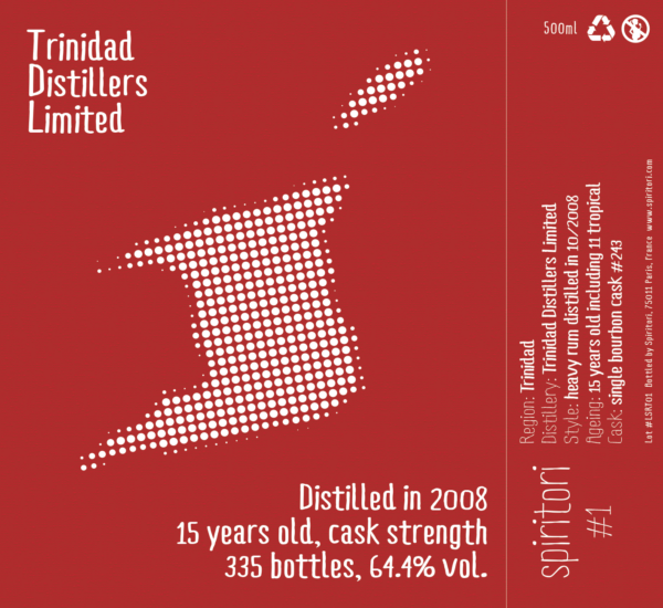 Rhum Trinidad TDL 2008 Heavy 15 ans 64,4%